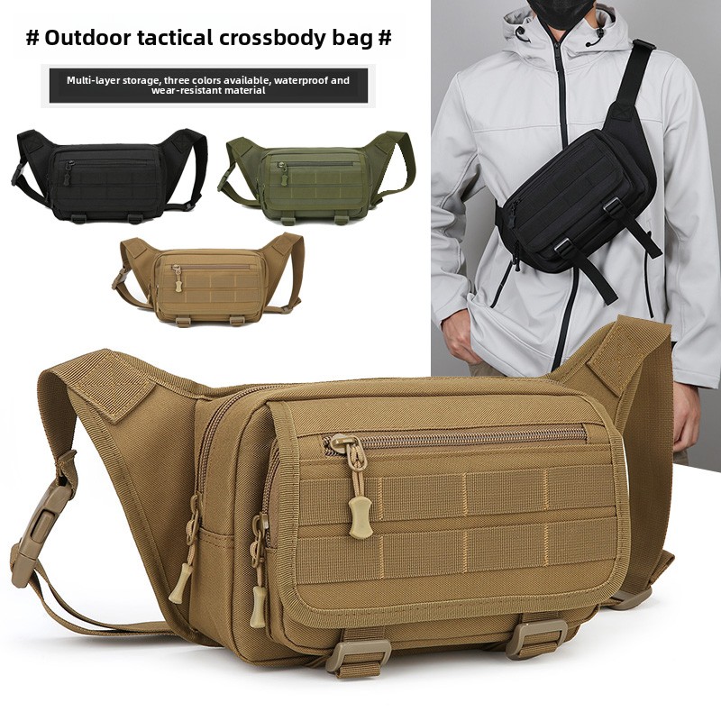 Outdoor Sport Bag - Heren tactisch heuptasje Nylon heuptas Grote