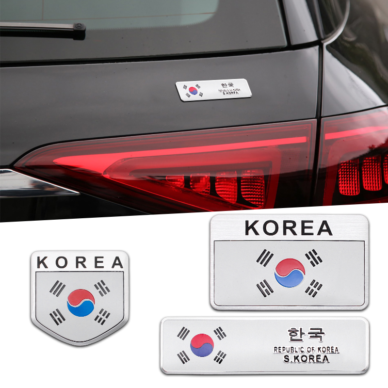 Outdoor Sport Logo - 3D Aluminium Styling Korea Koreaanse Nationale