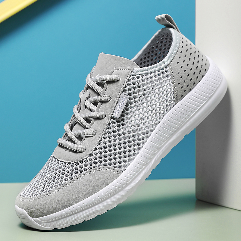 Outdoor Sport Lights - Zachte sportschoenen voor heren, ademende mode-mesh-loopschoenen,