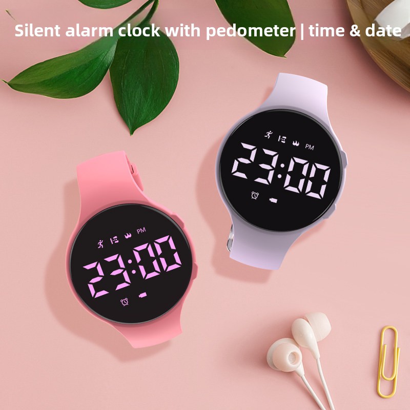 Outdoor Sport Watch - Lichtgevend waterdicht elektronisch studentenhorloge Trilalarm Eenvoudig