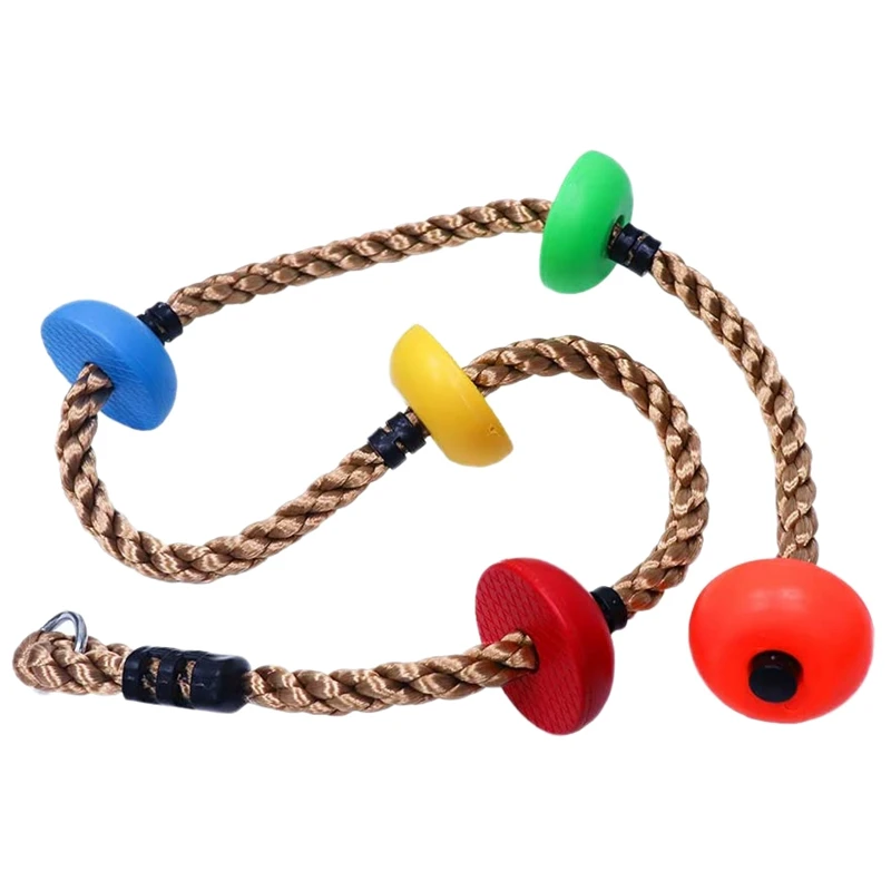 Outdoor Sport Jas - Kleurrijke Klimtouwschommel Kids Tuin Speeltuin Achtertuin