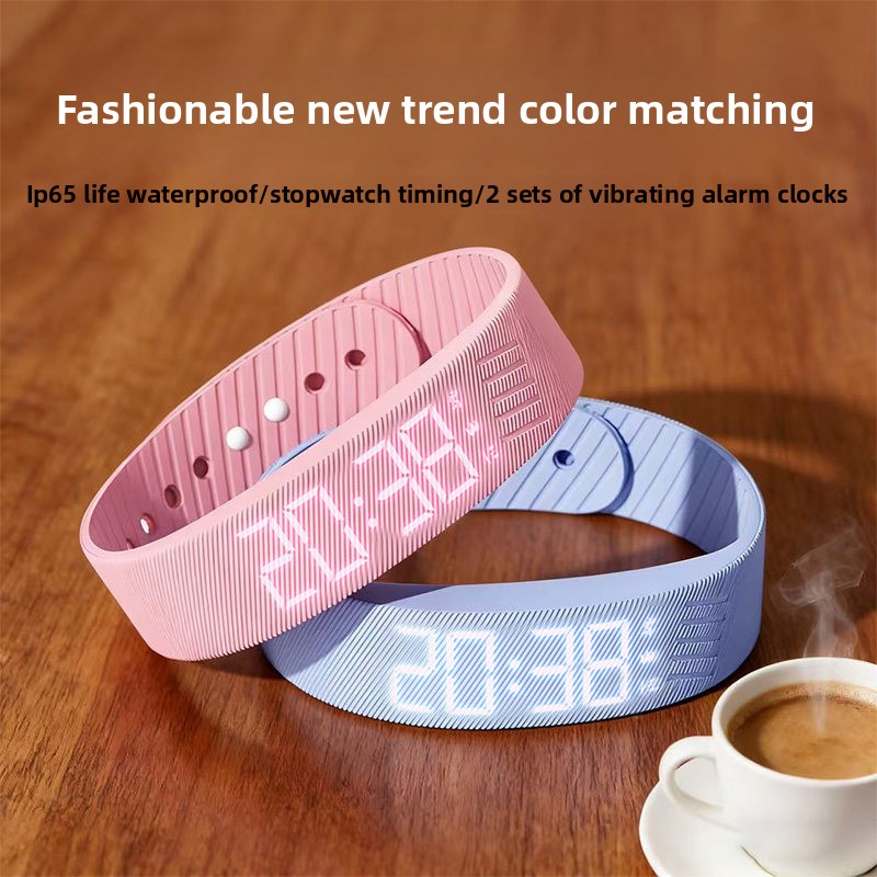 Outdoor Sport Watch - LED digitale wekker, verstelbare siliconen slaapbestendige