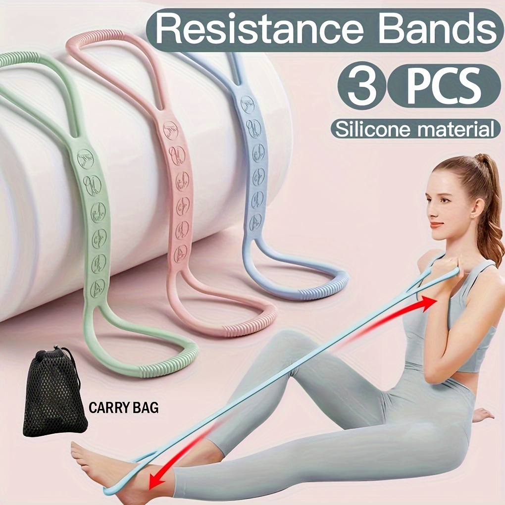 Outdoor Sport Jas - Siliconen weerstandsbanden Antislipspanning Stretchriemen voor fitness