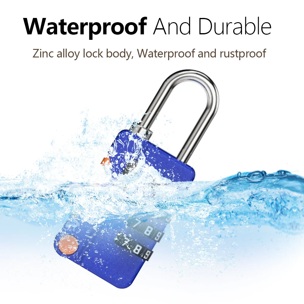 Outdoor Sport Bag - Keyless 4-cijferig combinatiehangslot voor reizen Lichtgewicht