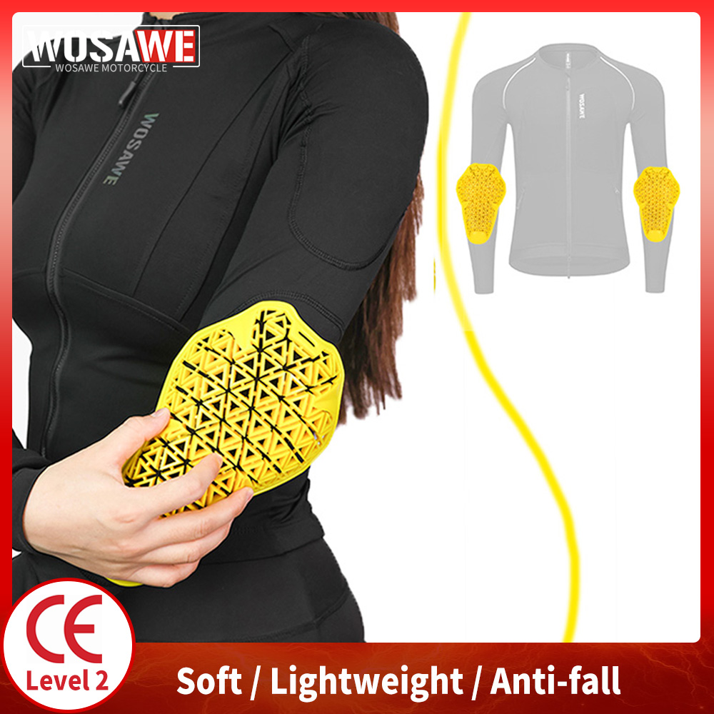 Mtb Elbow Pad - WOSAWE Zomer Ademende Motorfiets Elleboogbeschermers Elastische